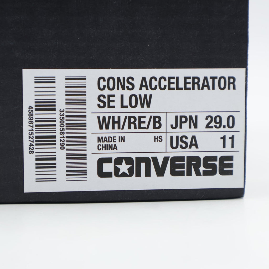 33500581 Converse Cons Accelerator SE Low "White/Red" (Men's)