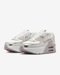 IB0170-101 Nike Air Max 90 LV8 Summit White Vast Grey Metallic (Women's)