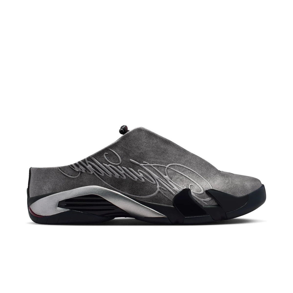 IR0908-001 Mowalola Ã Nike Air Jordan 14 Mule "Black/Metallic Silver" (Men's)