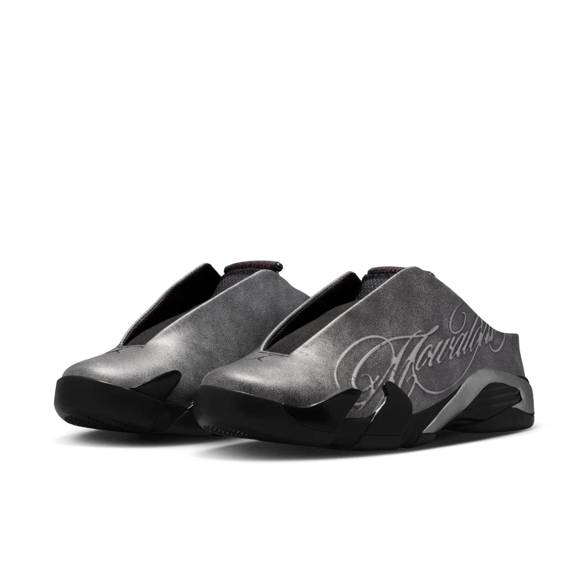 IR0908-001 Mowalola Ã Nike Air Jordan 14 Mule "Black/Metallic Silver" (Men's)