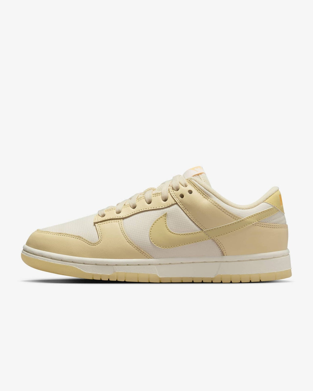 FZ2552-100 Nike Dunk Low Muslin Pale Ivory Laser Orange Team Gold (Women's)