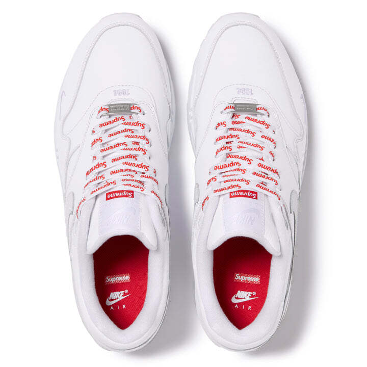 HF8813-100 Supreme Nike Air Max 1 '87 SP White SS25 Week4 (Men's)