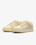 FZ2552-100 Nike Dunk Low Muslin Pale Ivory Laser Orange Team Gold (Women's)
