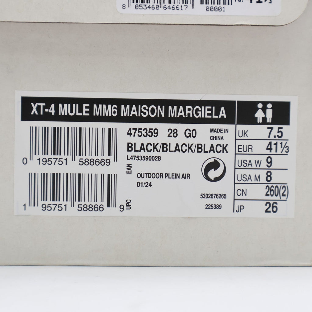 L47535900 MM6 Maison Margiela Salomon XT-4 Mule Black (Men's)