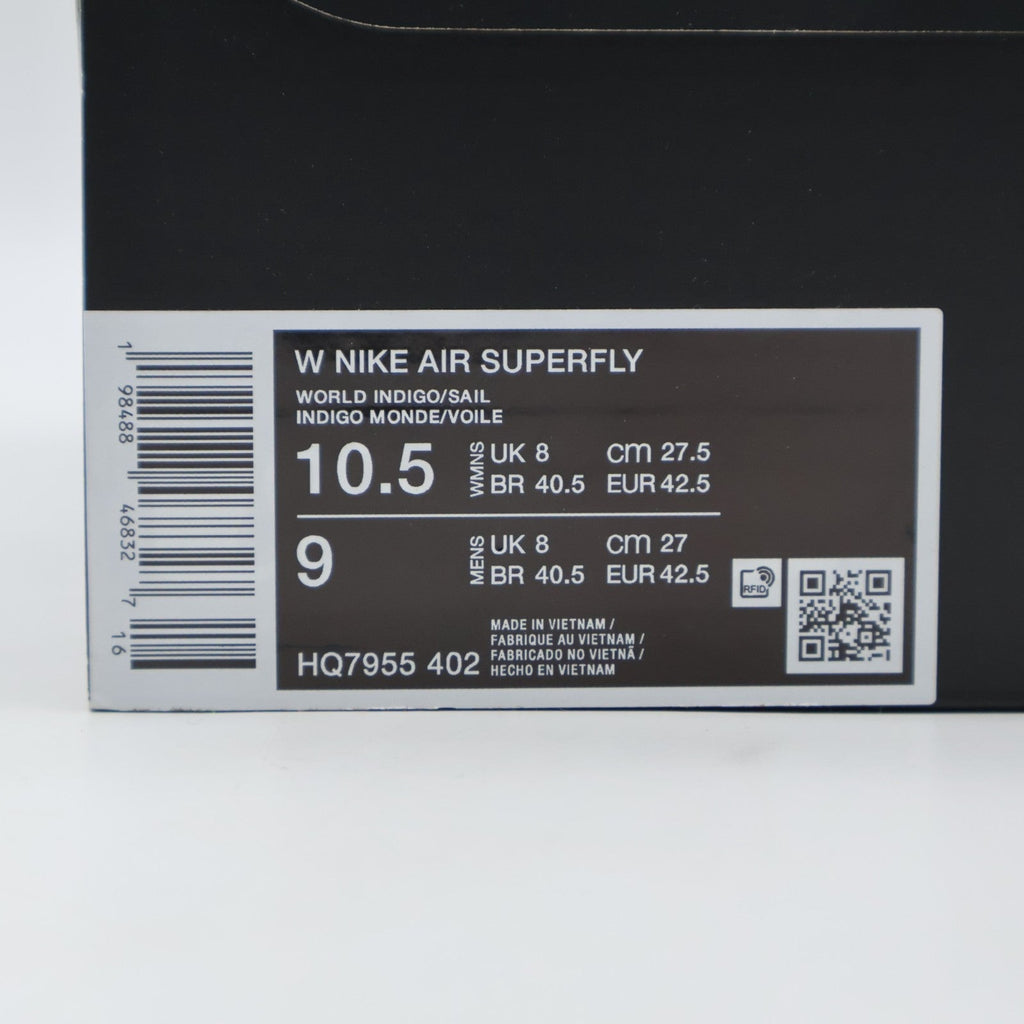 HQ7955-402 Nike Air Superfly World Indigo Midnight Navy Black Sail (Women's)