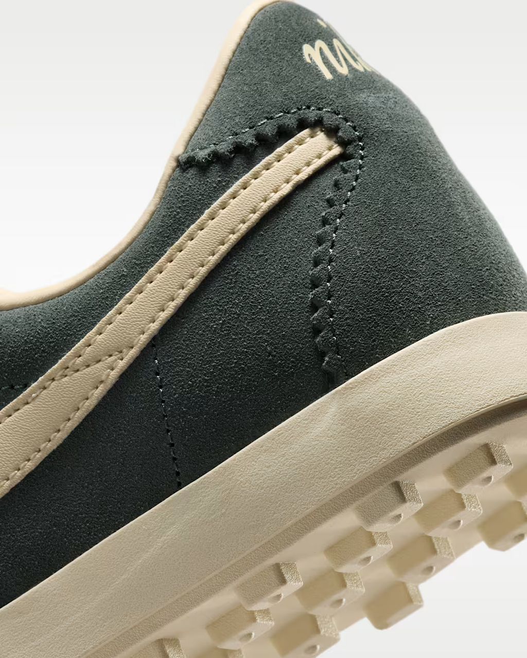 IQ7611-301 Nike Astrograbber Suede "Camo Green/Sail" (Women's)
