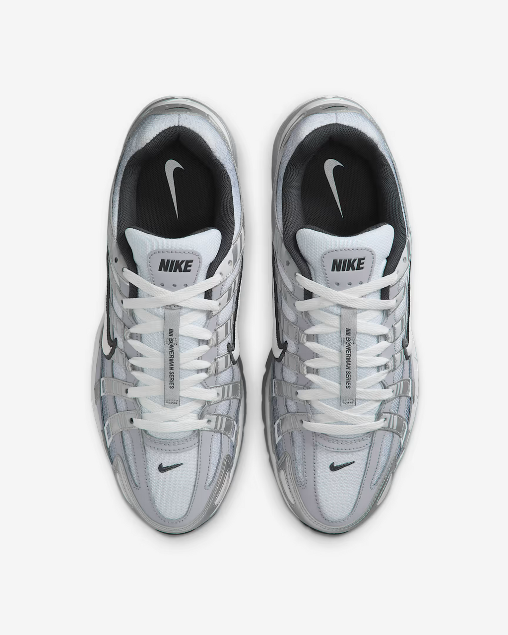 IH4465-095 Nike P-6000 Metallic Silver Wolf Grey Anthracite Summit White (Men's)