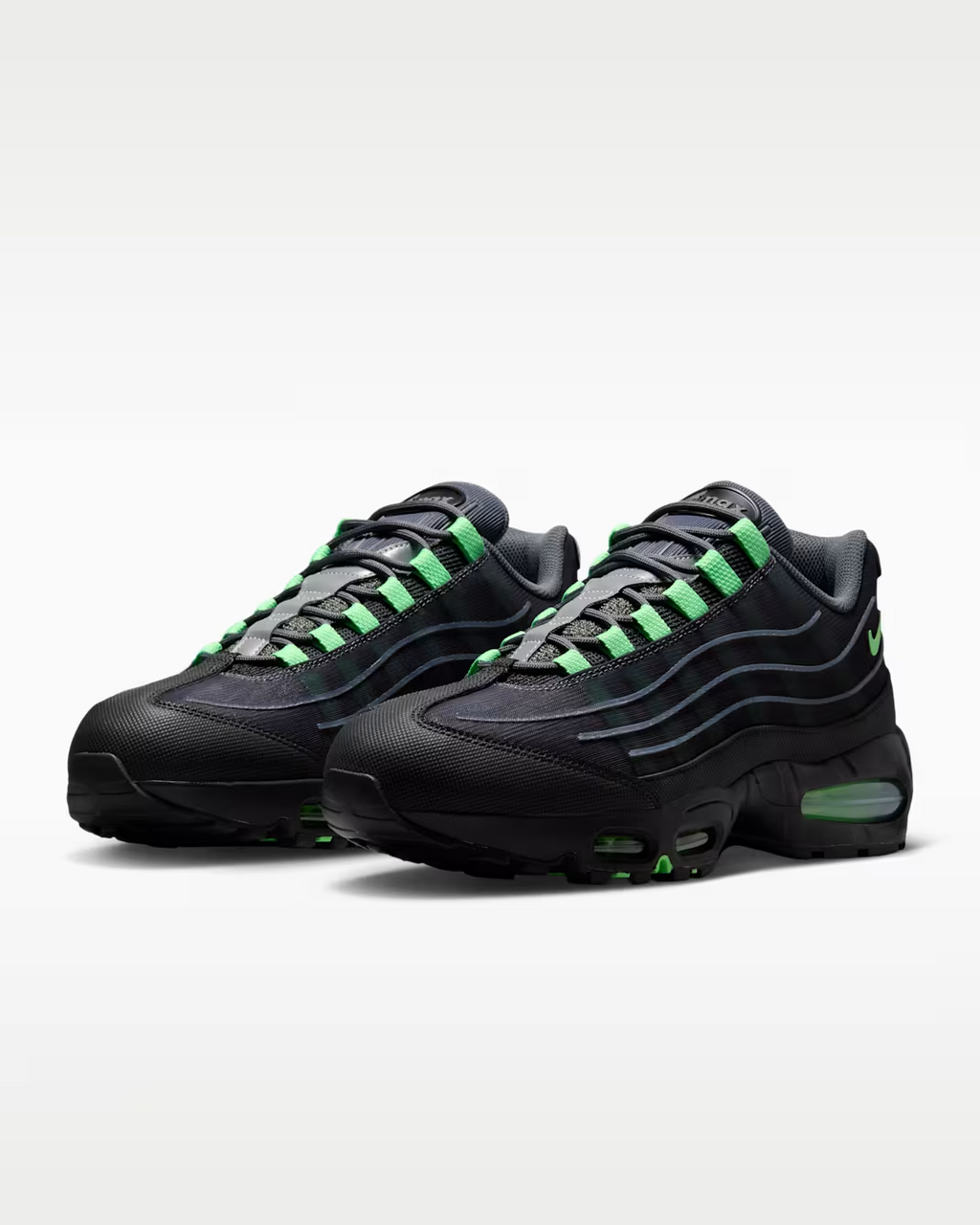 IH7853-004 Nike Air Max 95 Big Bubble Tech "Iron Grey/Dream Green" (Men's)