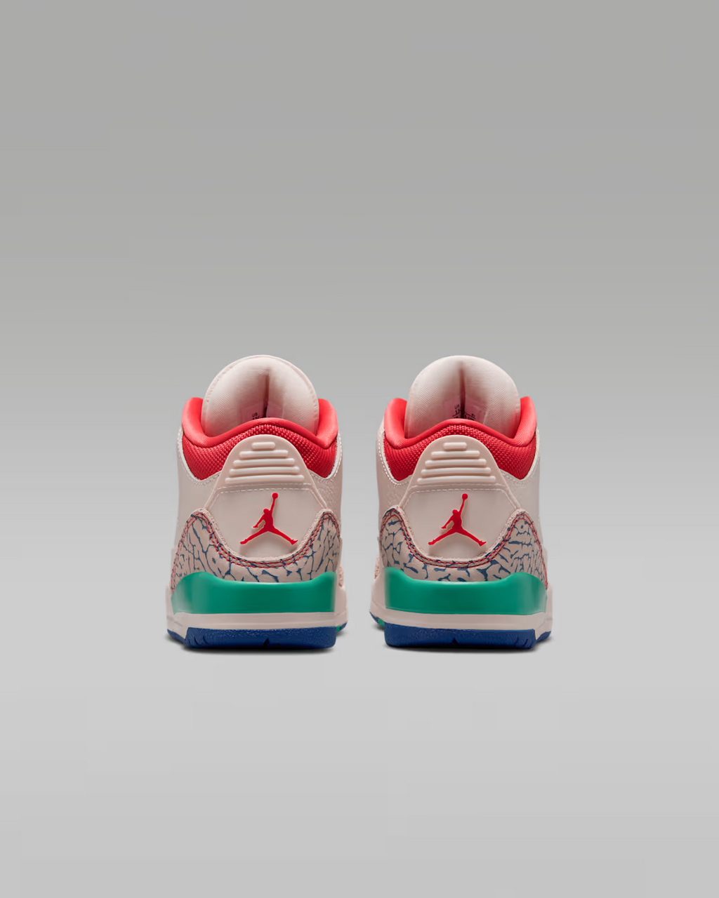 IO2074-100 Nike Jordan 3 Retro "Chalk/Track Red" (PS)