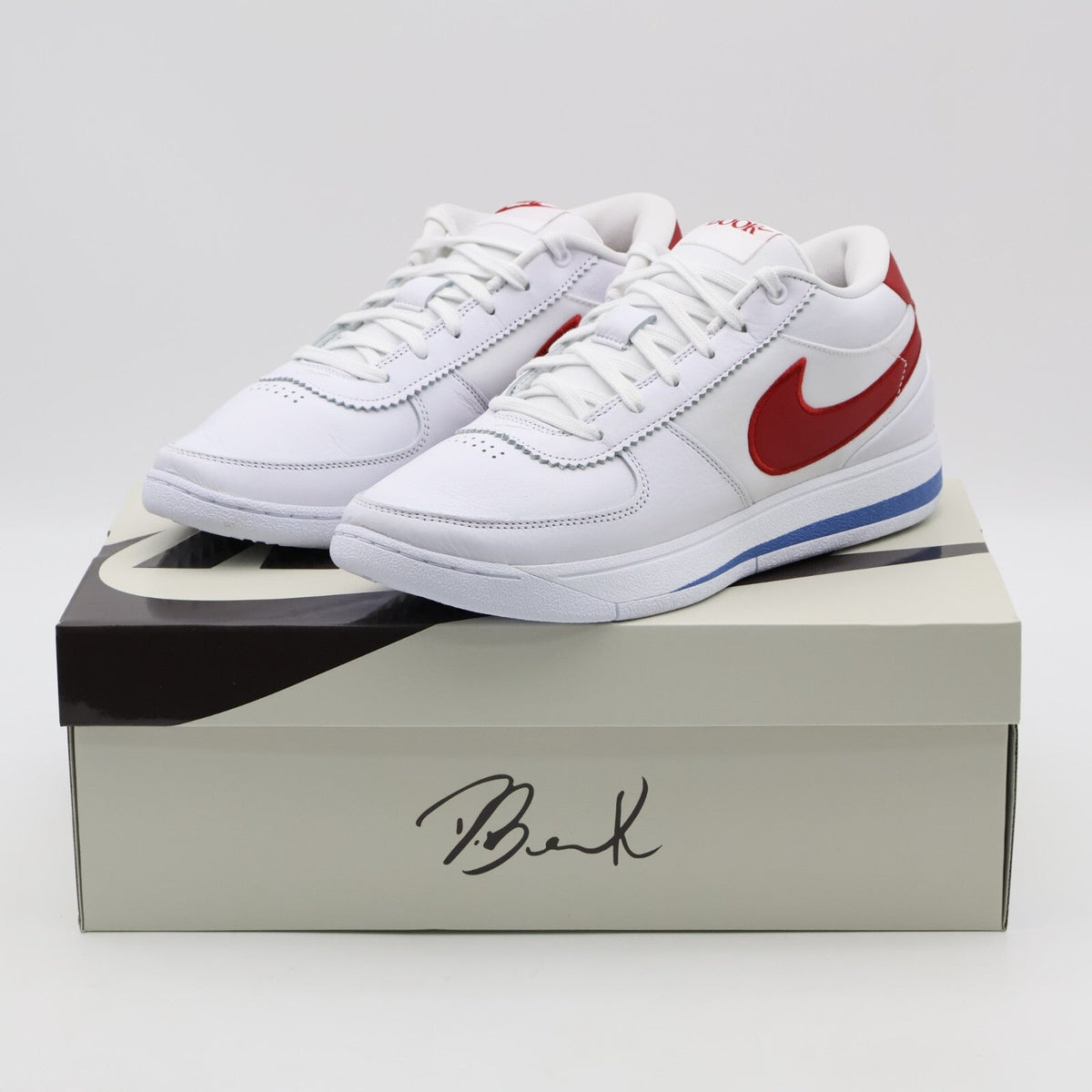 FJ4250-105 Nike Book 1 Cortez Forrest Gump White and Varsity Red (Men's)