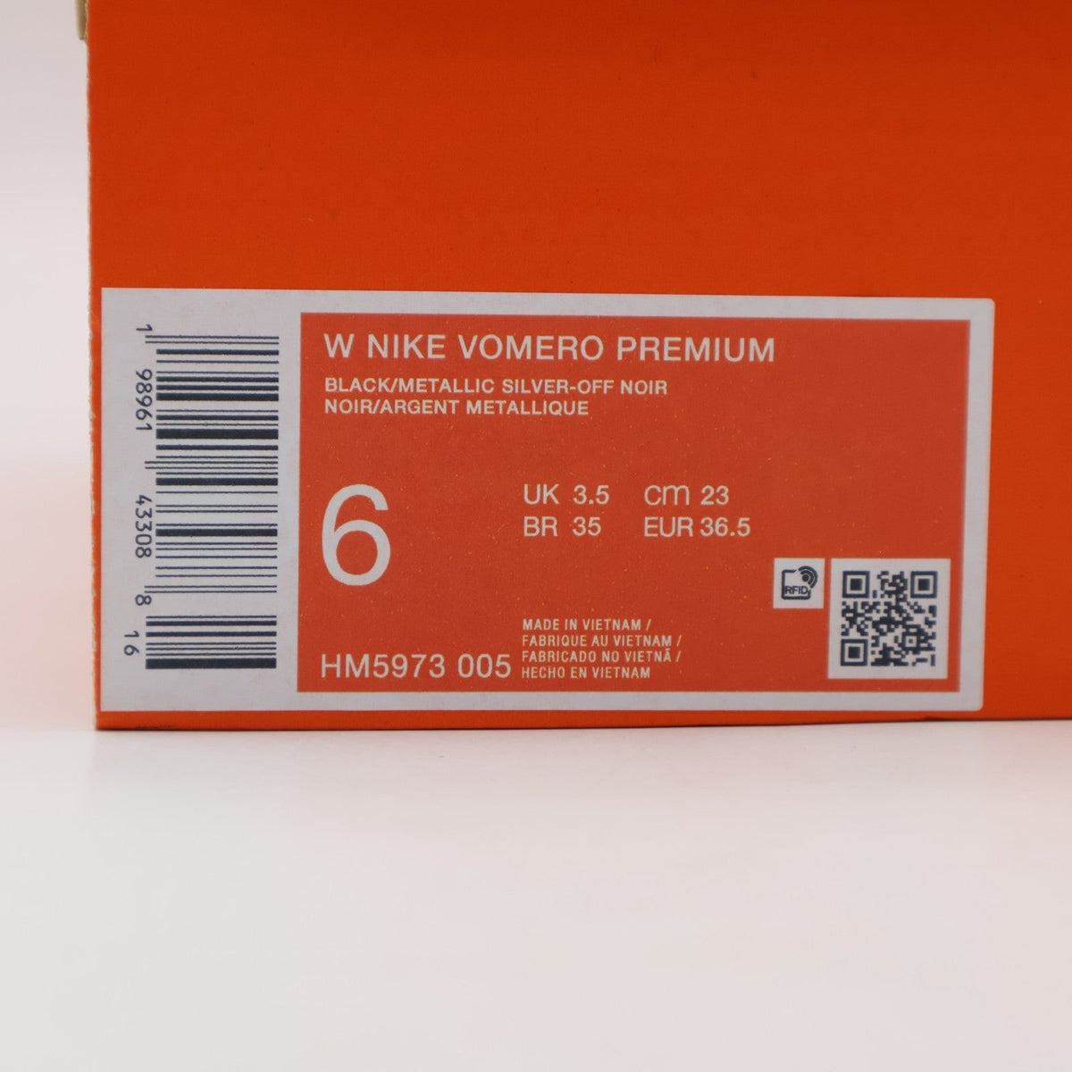 HM5973-005 Nike Vomero Premium "Black/Off Noir" (Women's)