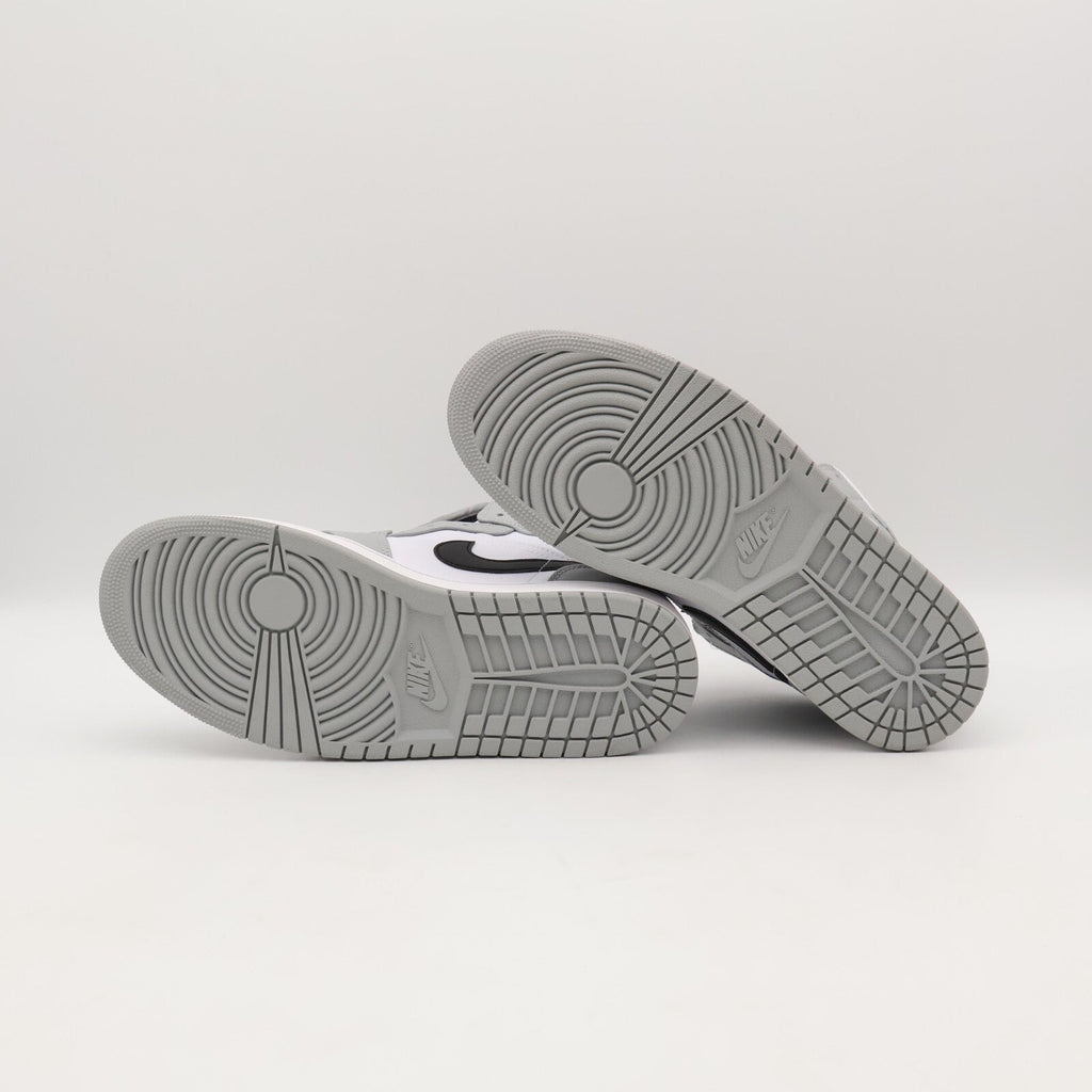 554724-092 Nike Air Jordan 1 Mid Light Smoke Grey Black White (Men's)