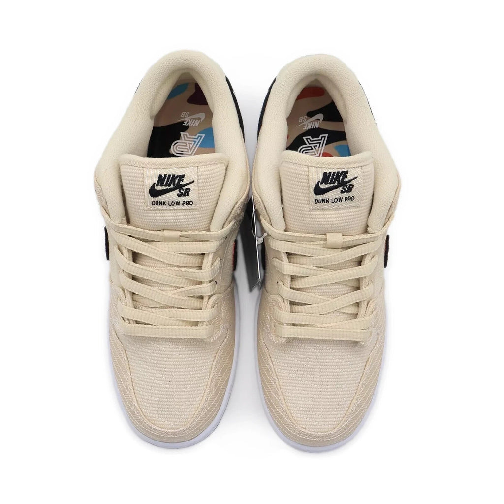 FD2627-200 Albino & Preto Nike SB Dunk Low Pro Pearl White Fossil Sail (Men's)