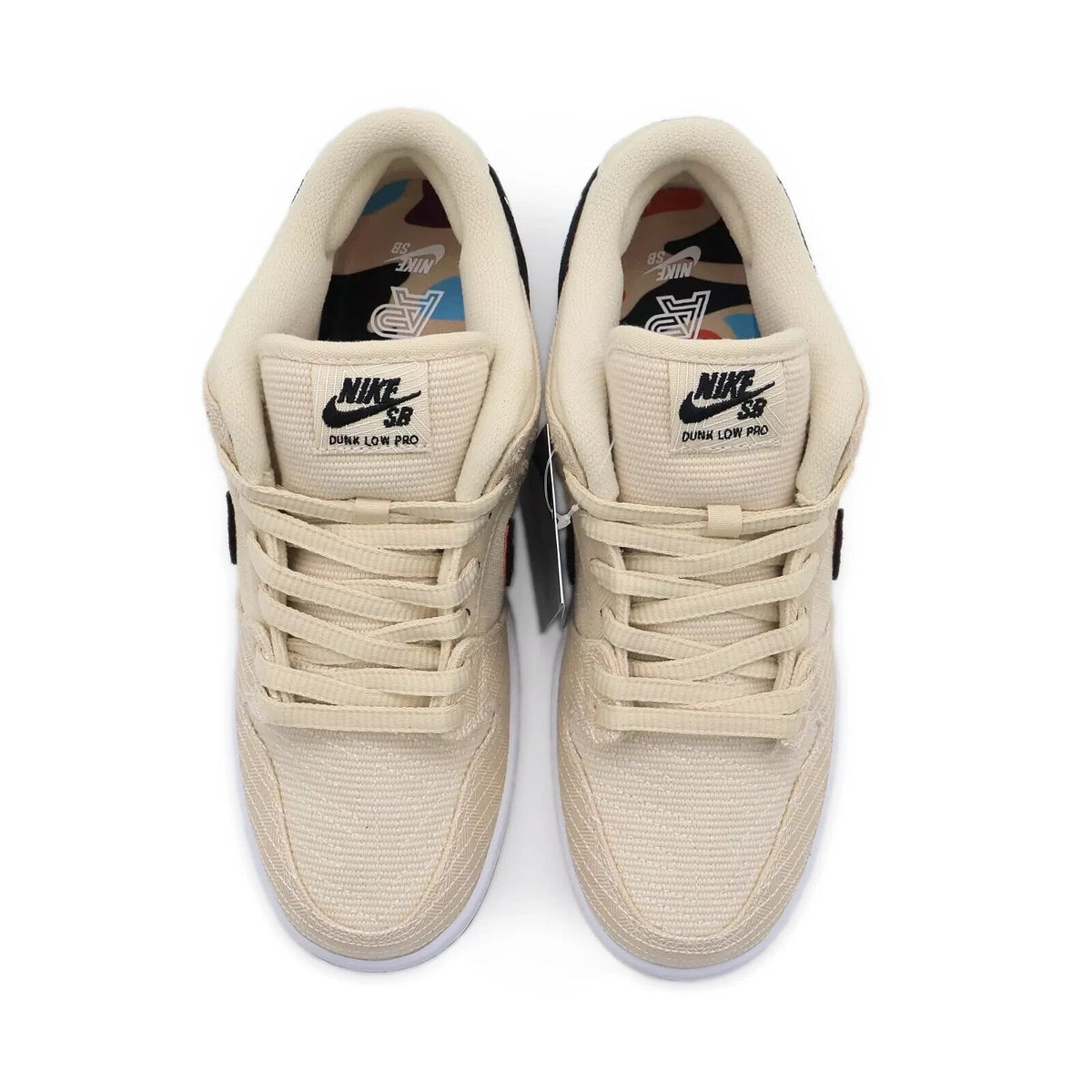 FD2627-200 Albino & Preto Nike SB Dunk Low Pro Pearl White Fossil Sail (Men's)