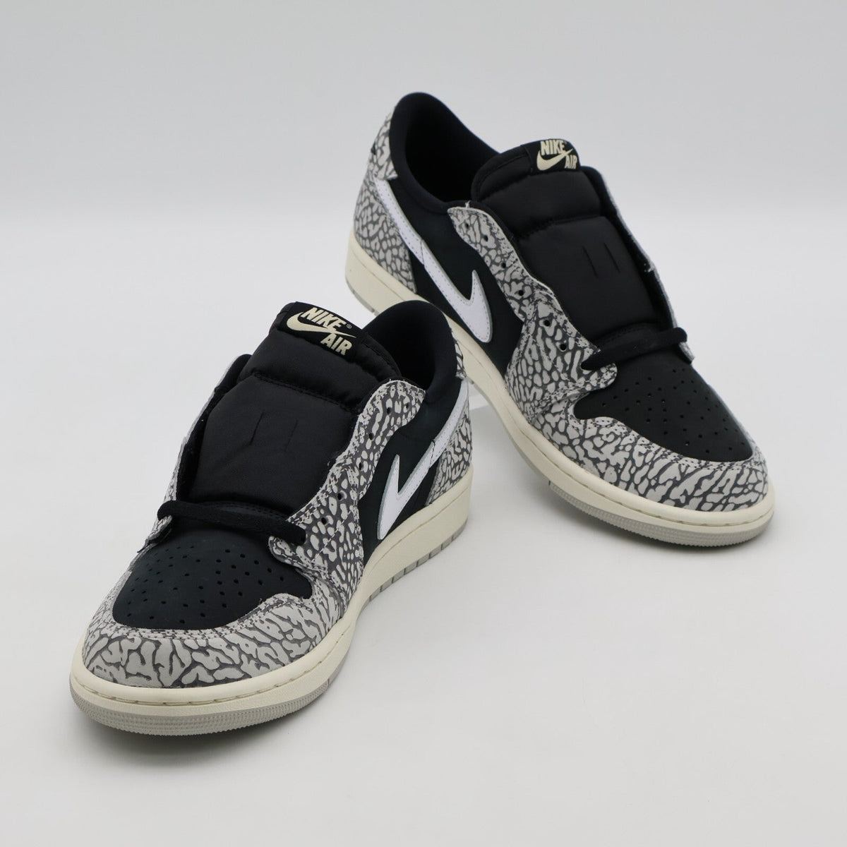 CZ0790-001 Nike Air Jordan 1 Retro Low OG Black Cement Muslin Tech Grey (Men's)