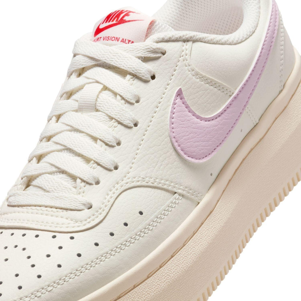 IB4480-133 Nike Court Vision Alta Sail Pale Ivory Light Crimson Pink (Women's)