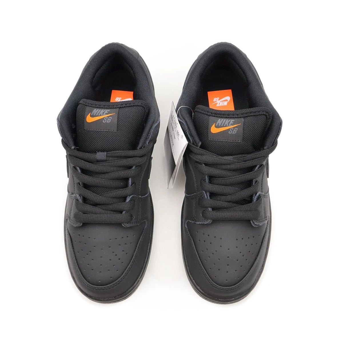 FJ1674-001 Nike SB Dunk Low Pro ISO Triple Black Anthracite Orange (Men's)
