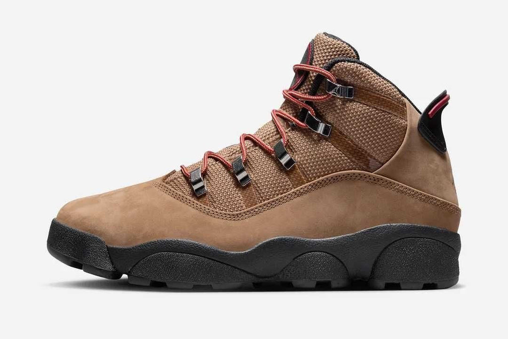 FV3826-202 Nike Jordan Winterized 6 Rings "Rocky Tan/Varsity Red/Black" (Men's)