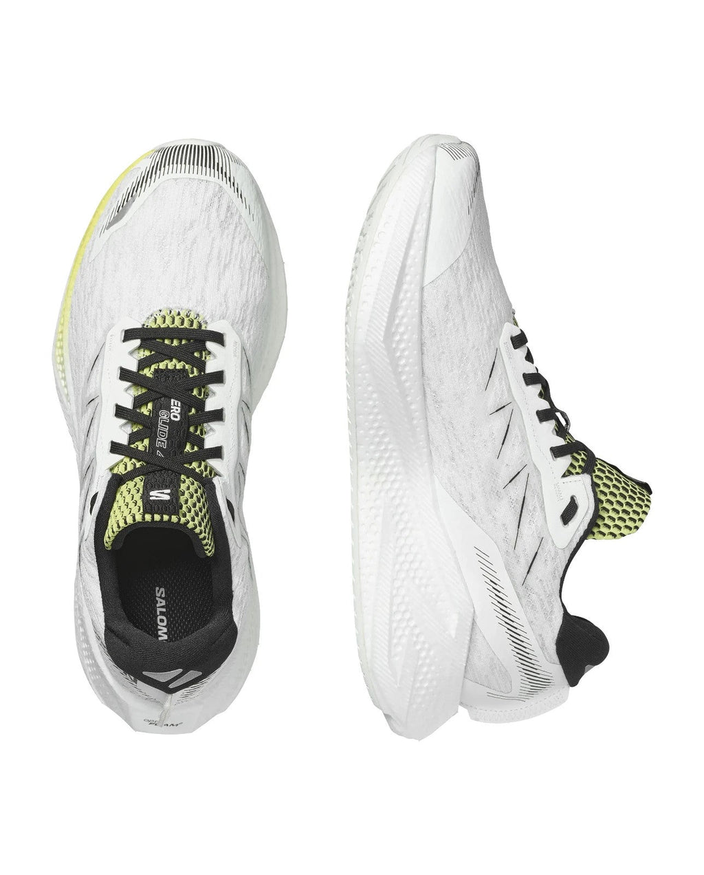 L45404100 Salomon Aero Glide 4 "White/Sunny Lime" (Men's)