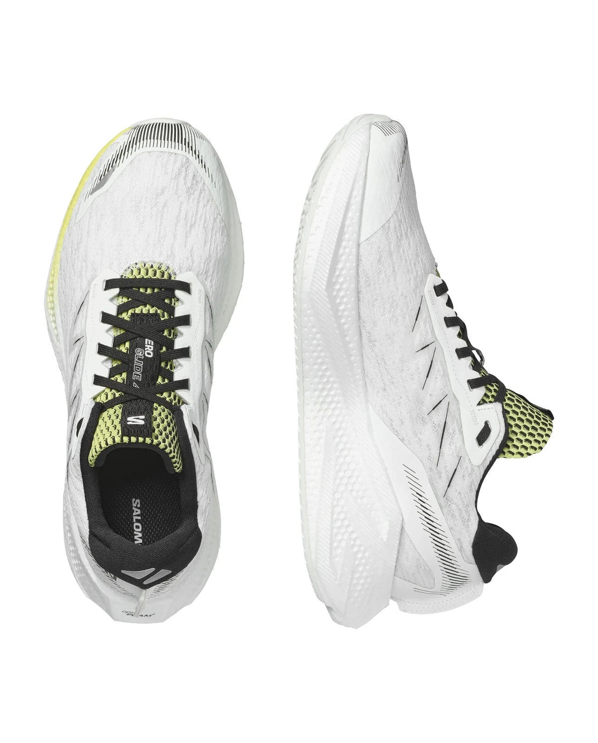 L45404100 Salomon Aero Glide 4 "White/Sunny Lime" (Men's)