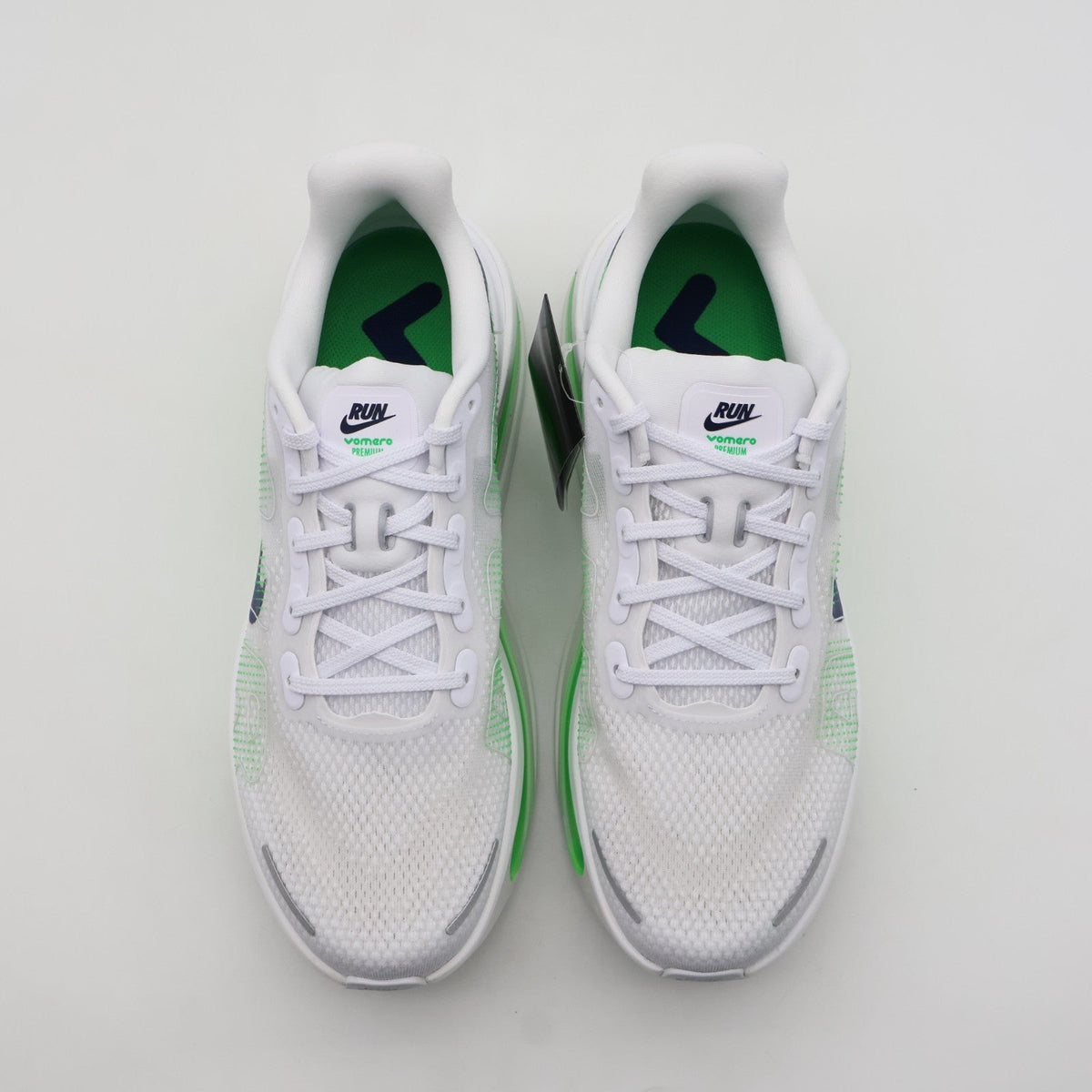 HQ2050-102 Nike Vomero Premium "White/Green Spark" (Men's)
