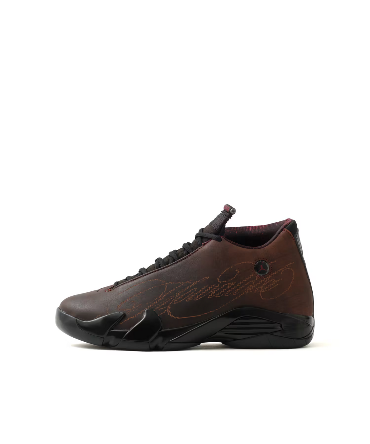 IQ5708-001 Mowalola Ã Nike Air Jordan 14 Retro SP "Black/Burnt Red" (Men's)