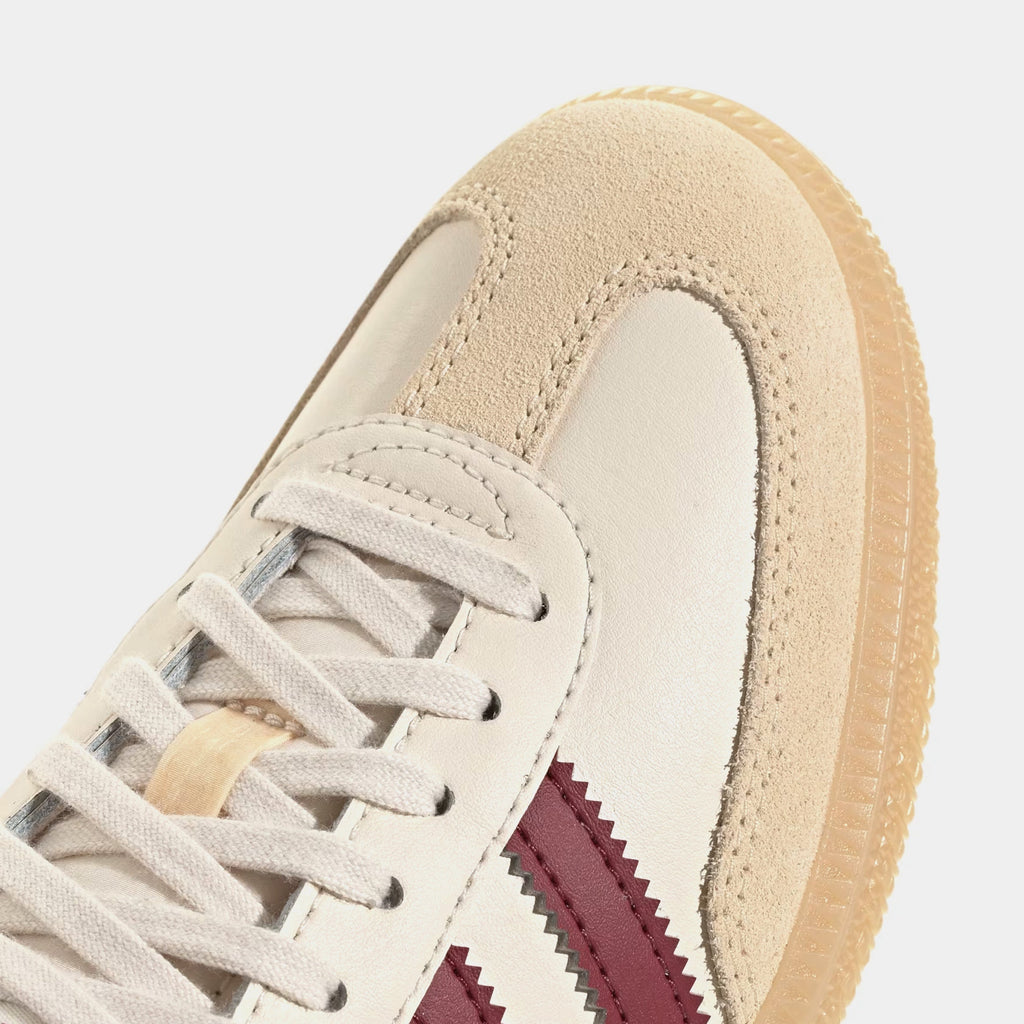 Samba OG Grade School Lifestyle Shoes (Wonder White/Shadow Red/Gum)