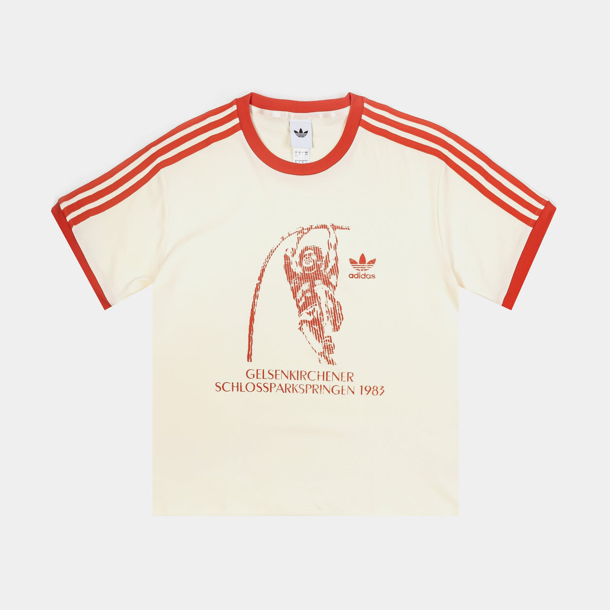 Archive 1983 Womens Short Sleeve Shirt (White/Red)