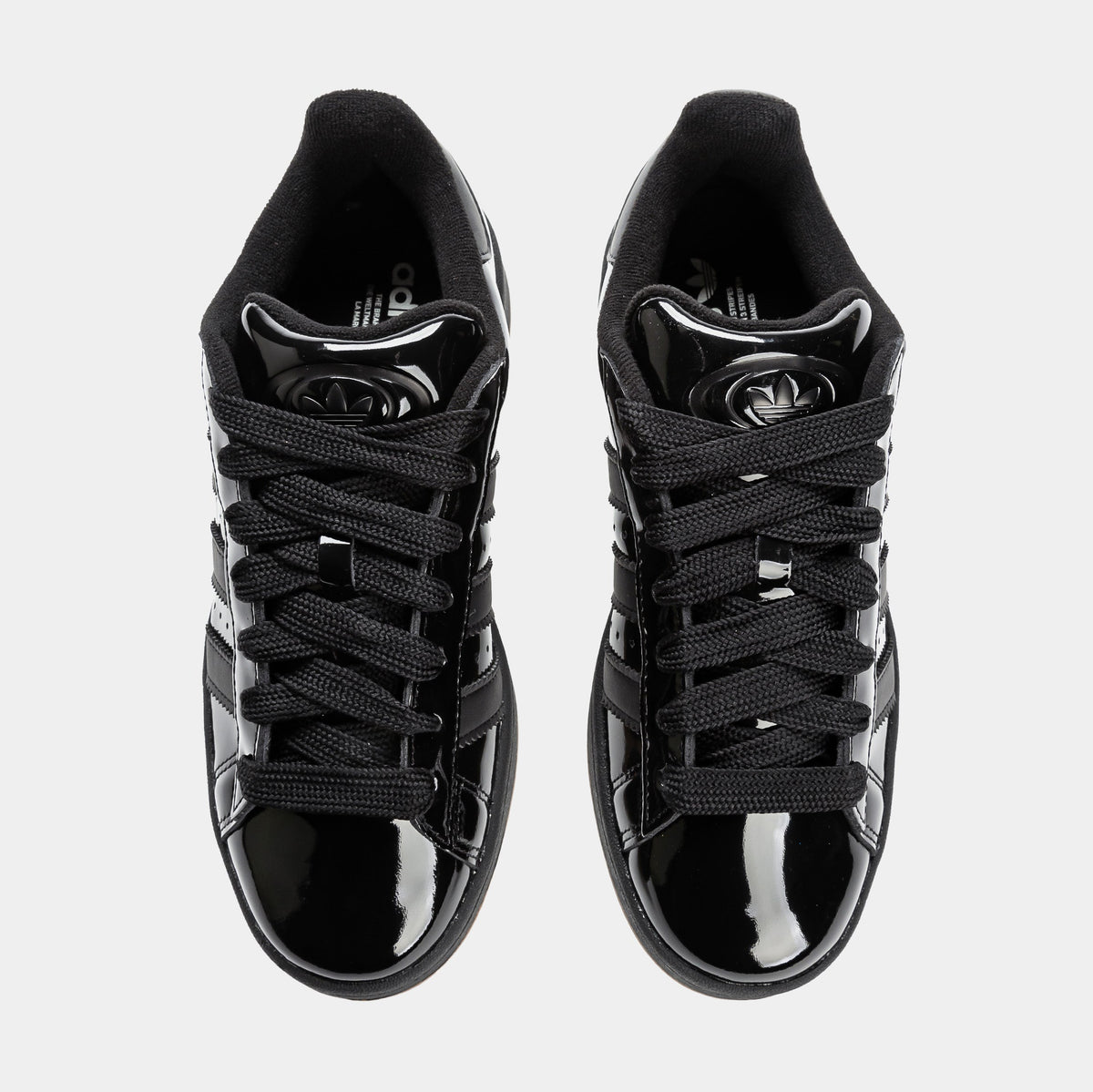 Campus 00s Patent Leather Mens Lifestyle Shoes (Core Black/Core Black)