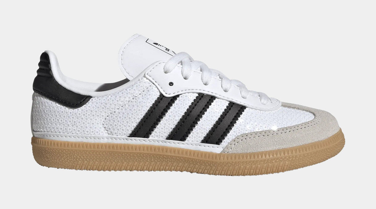 Samba OG Sequin Preschool Lifestyle Shoes (Cloud White/Core Black/Grey One)