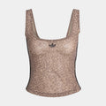 Python All Over Print Womens Tank Top (Earth Strata/Stone Khaki)