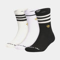 Originals Limited 3 Pack Crew Mens Socks (Black/Cream/White)