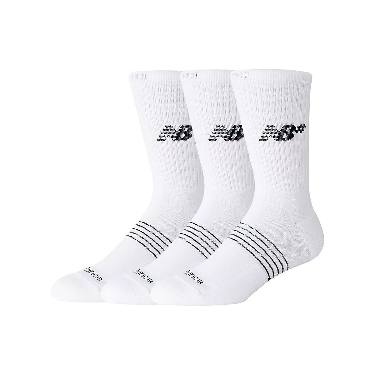 Men's Active Numeric Crew Socks 3 Pack