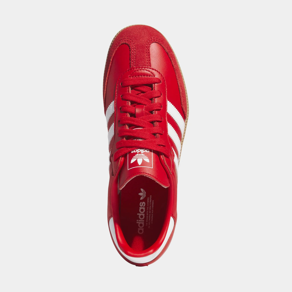 Samba OG Better Scarlet White Gold Womens Lifestyle Shoes (Better Scarlet/Footwear White/Gold Metallic)