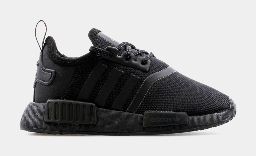 NMD R1 Infant Toddler Running Shoe (Black)