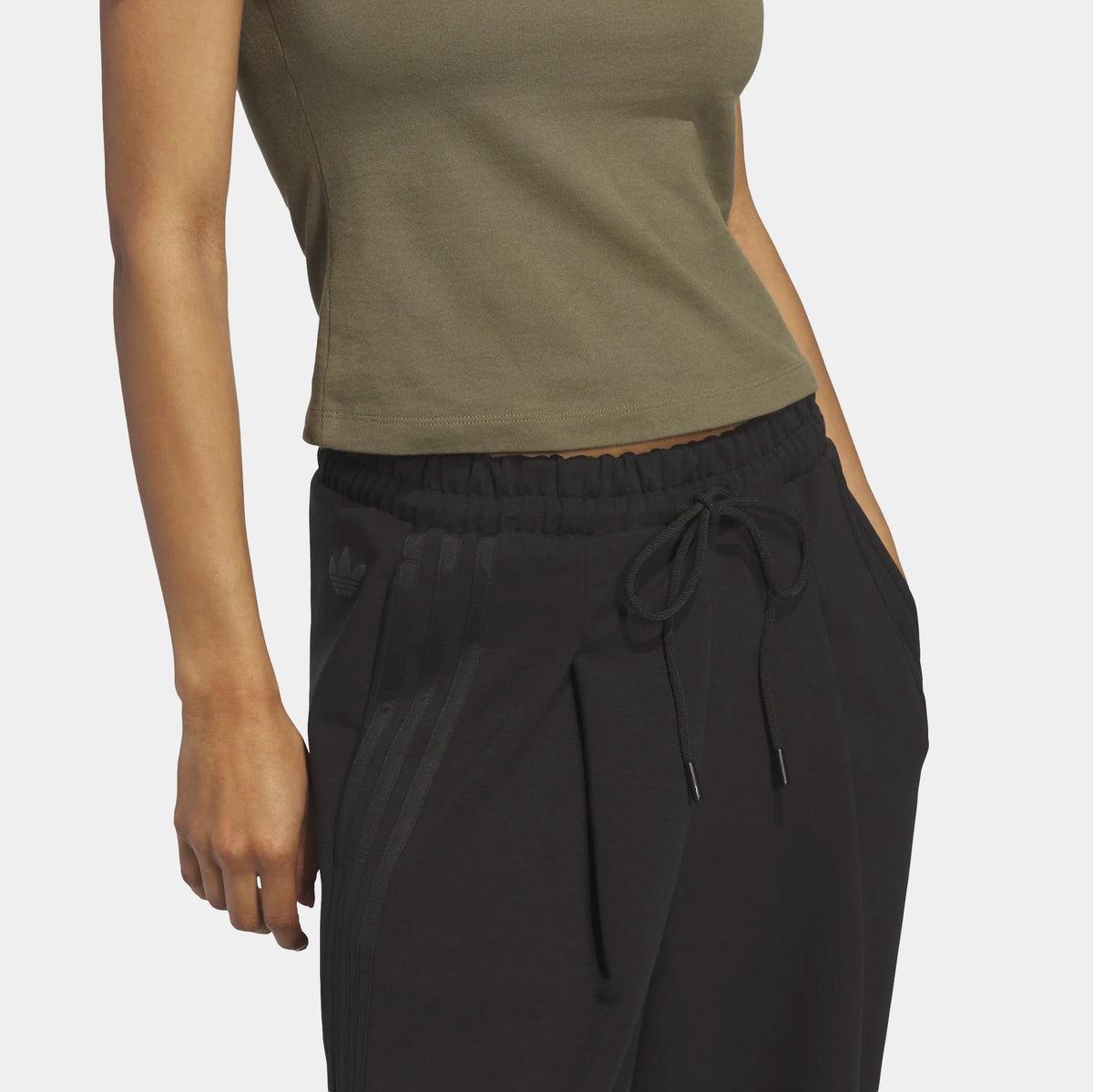 Wide Leg Womens Pants (Black)