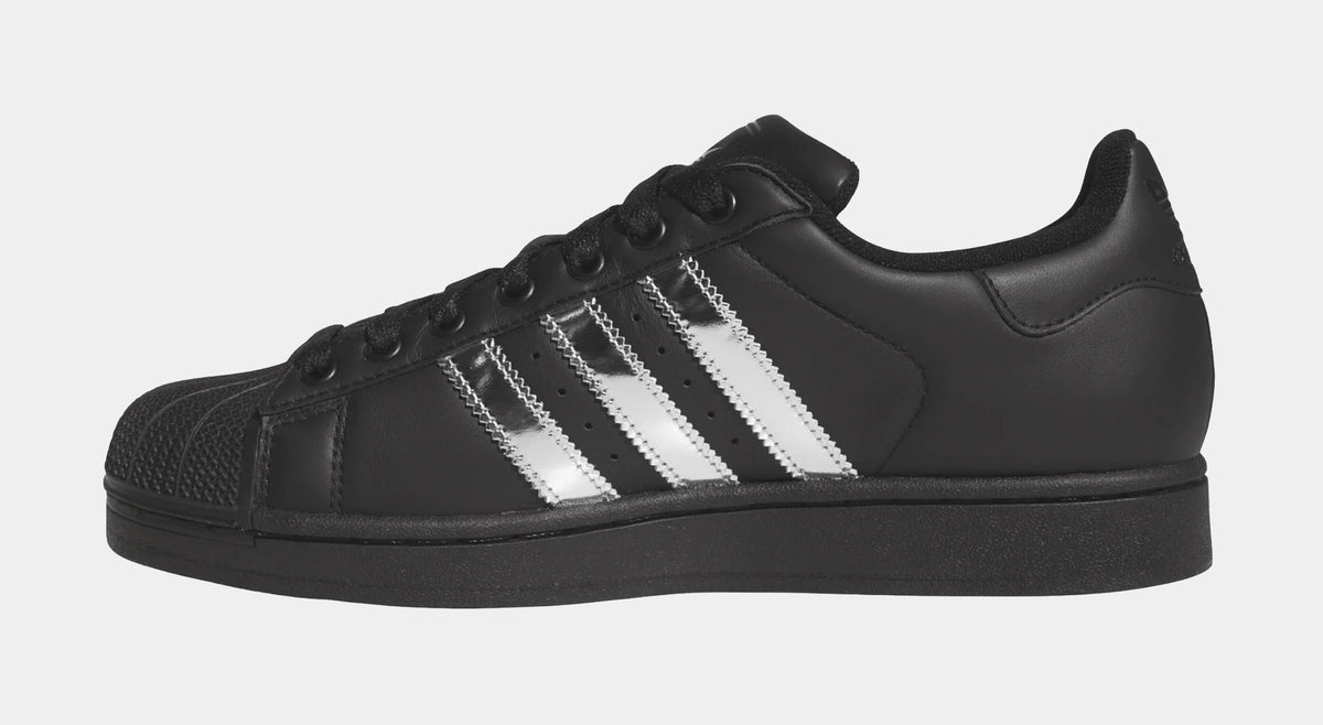 Superstar II Metallic Black Mens Lifestyle Shoes (Black)