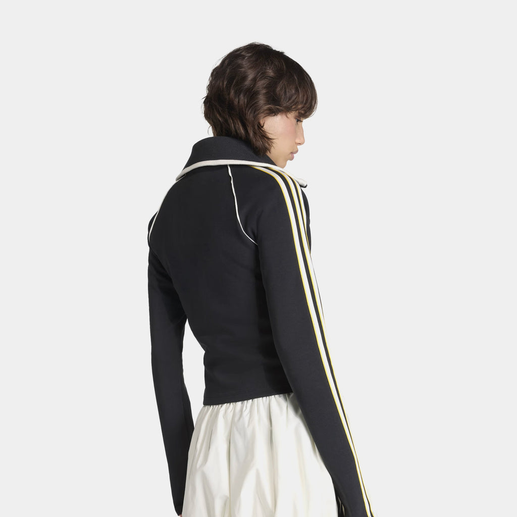 Slim Fitted Firebird Track Womens Long Sleeve Shirt (Black)
