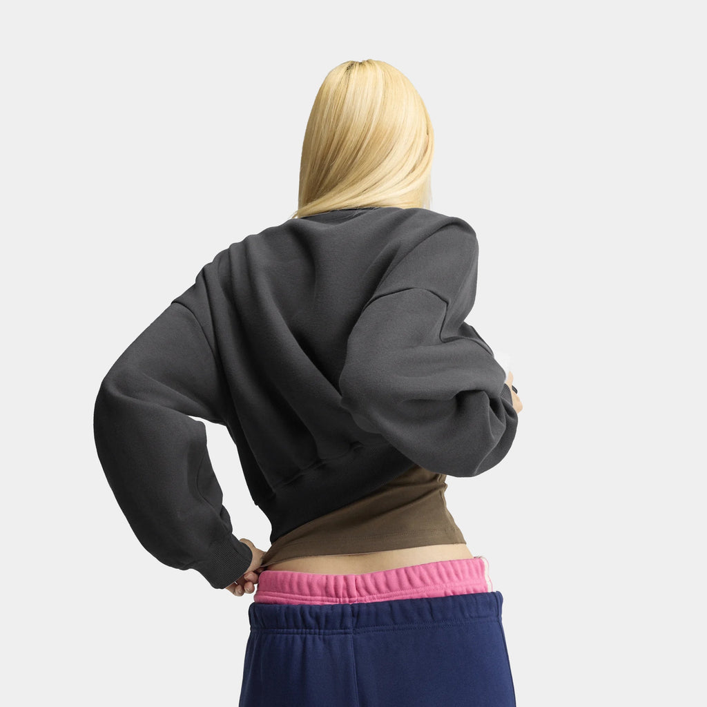 Adisignature NY Quarter Zip Womens Sweatshirt (Utility Black)