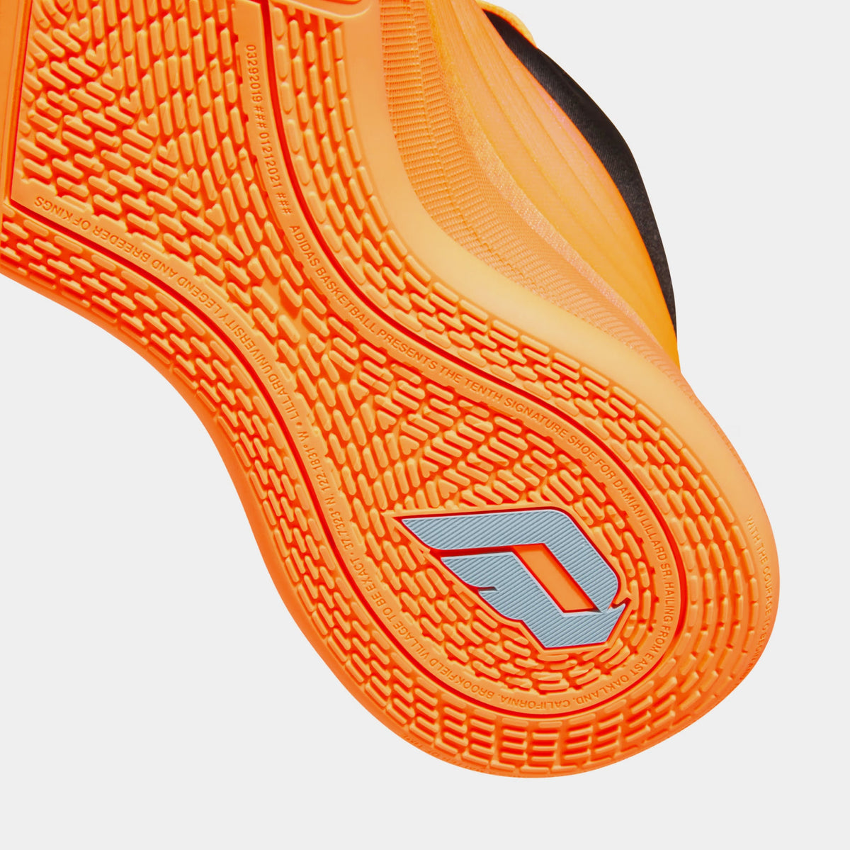 Dame 10 All Star Mens Basketball Shoes (Lucid Orange/Ice Tangerine/Icey Blue)