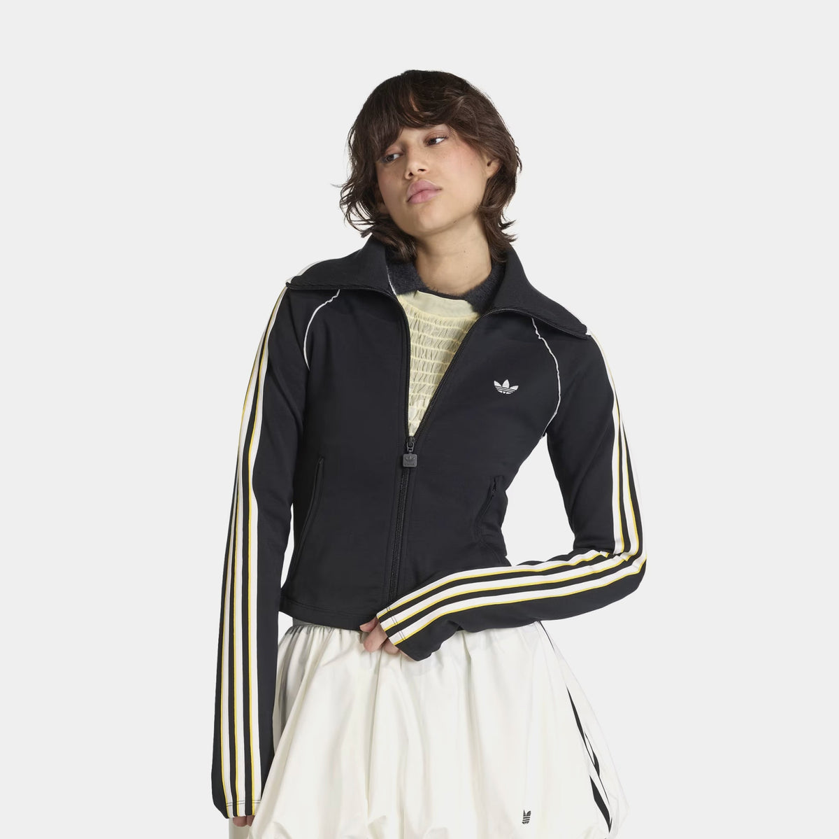 Slim Fitted Firebird Track Womens Long Sleeve Shirt (Black)