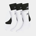 Trefoil Crew 6 Pack Mens Socks (Black/White)