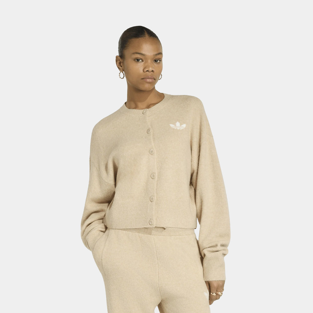 Essentials Knit Womens Cardigan (Khaki Three)