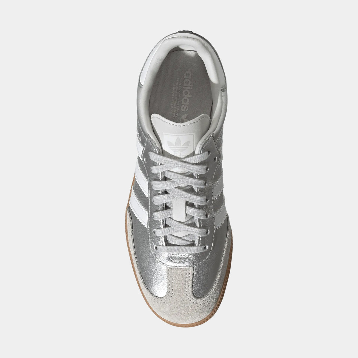 Samba OG Grade School Lifestyle Shoes (Silver Metallic/Cloud White/Gum)