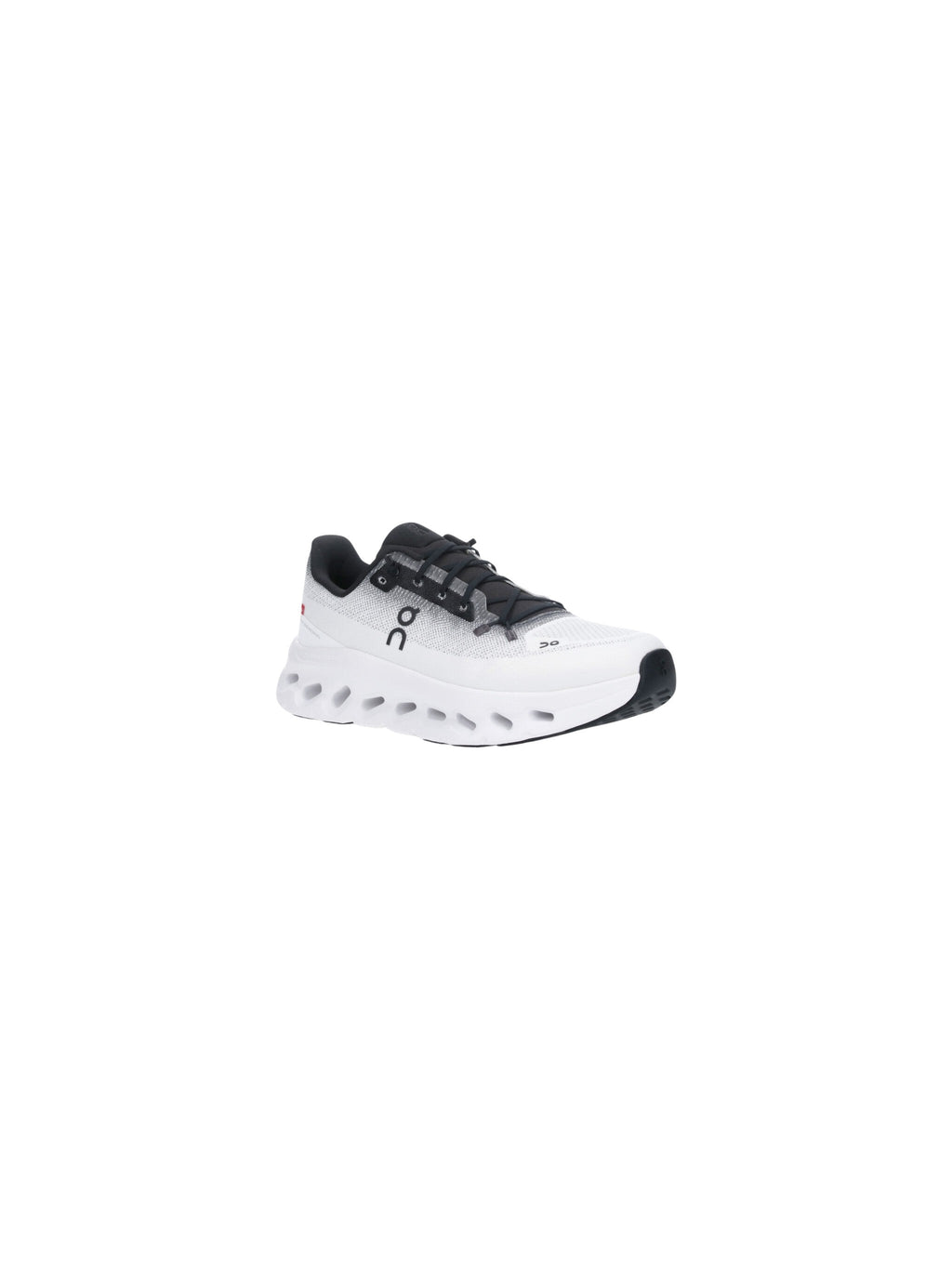 Cushioned White Sneakers With Sculpted Sole And Cut-Out Details