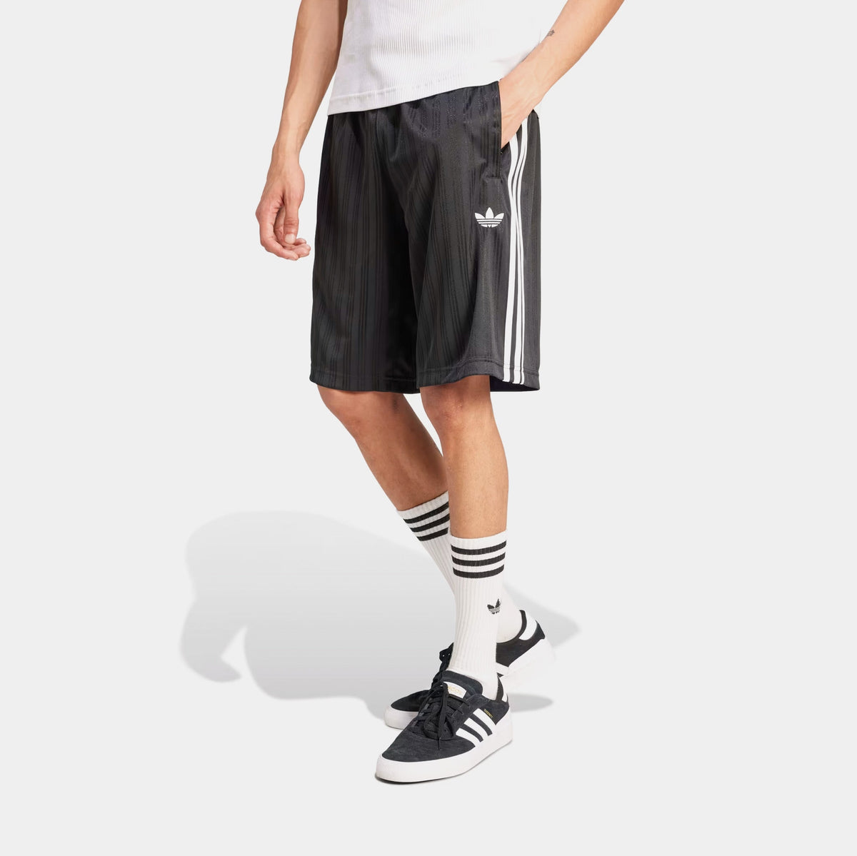 Adicolor Poly Mens Shorts (Black/White)