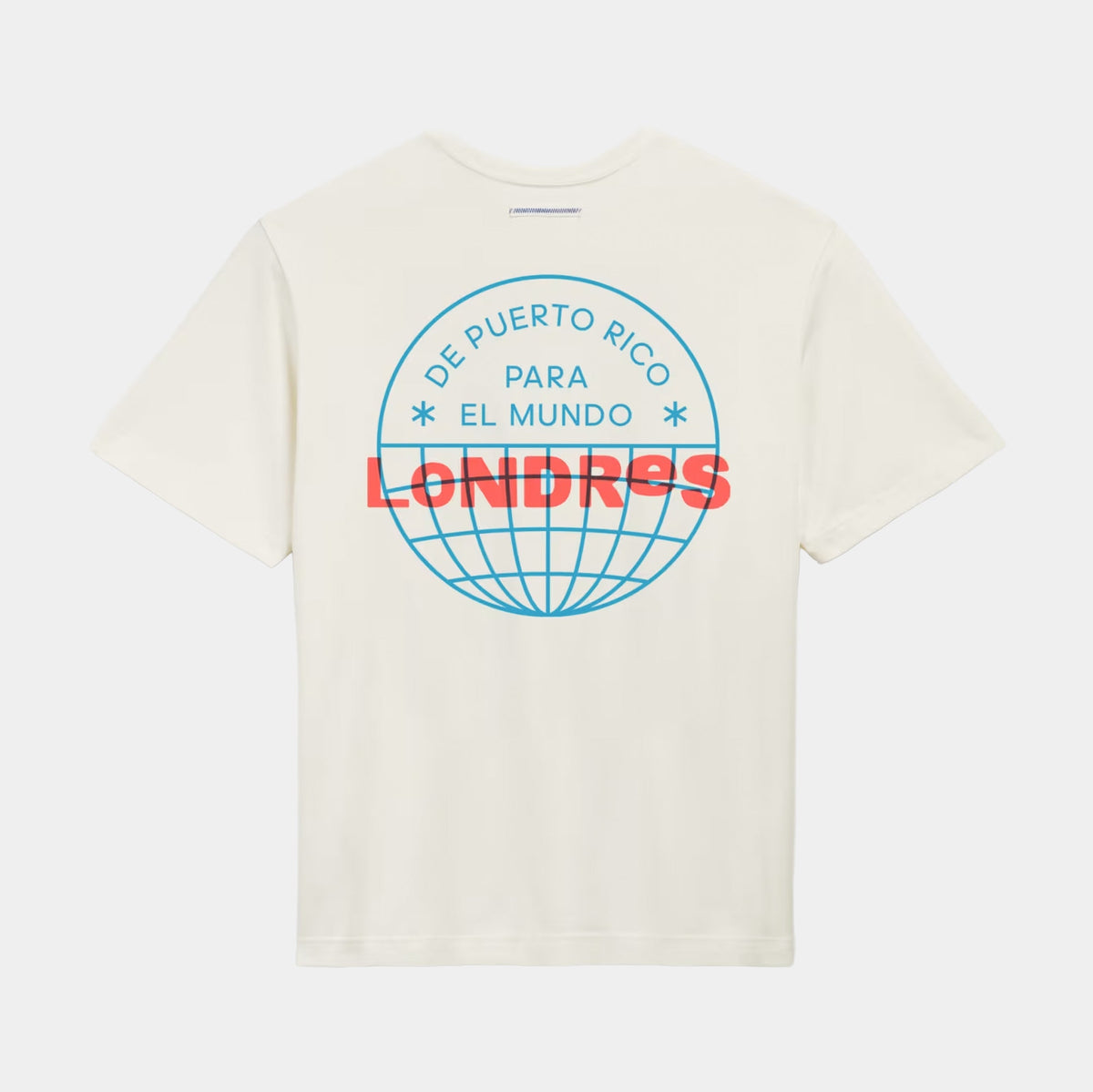 DTMF Bad Bunny Londres Heavyweight Merch Mens Short Sleeve Shirt (Cream White)