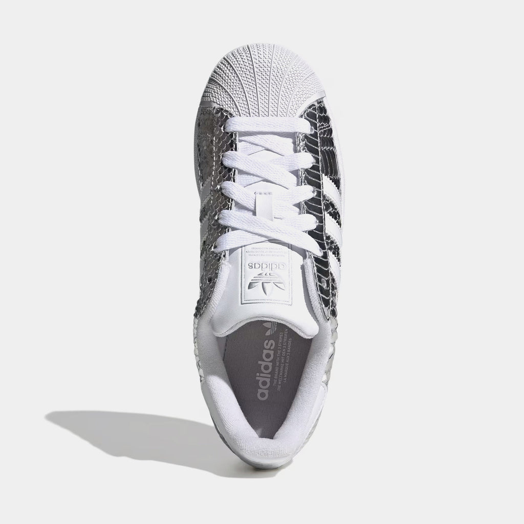 Superstar II Chrome Womens Lifestyle Shoes (Silver Metallic/White/Grey)