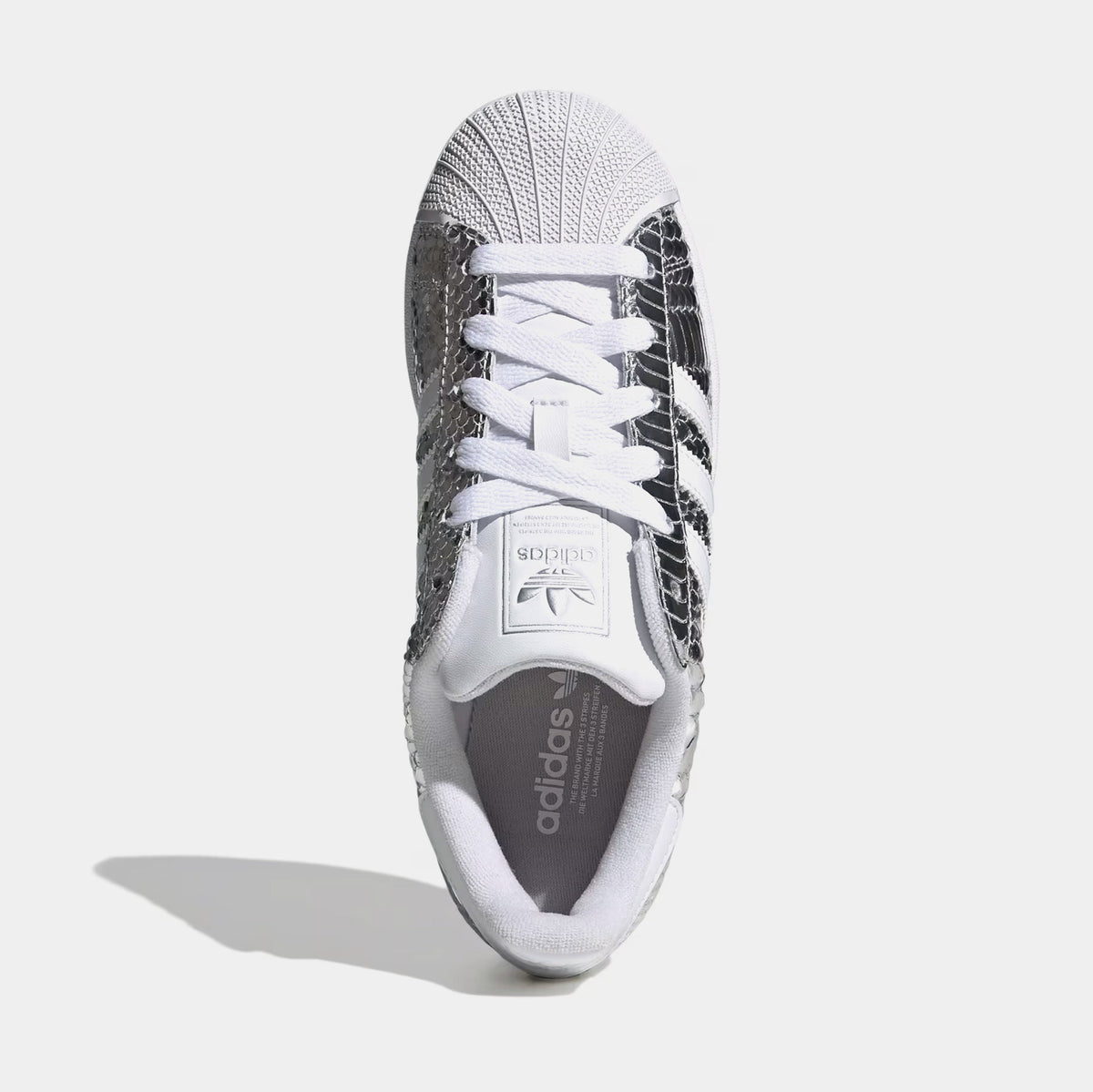 Superstar II Chrome Womens Lifestyle Shoes (Silver Metallic/White/Grey)