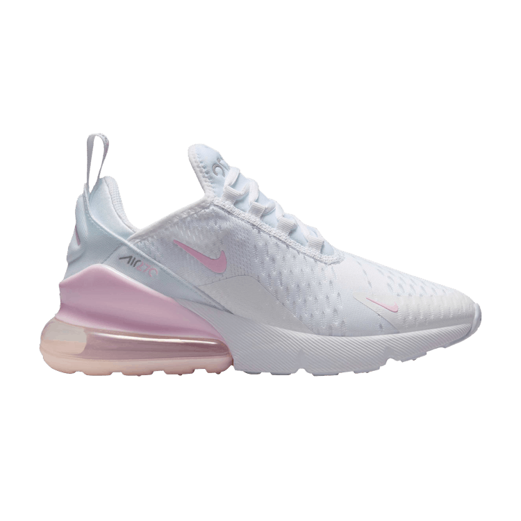 Nike Air Max 270 GS 'White Pink Foam' — White/Light Smoke Grey/Pink Foam